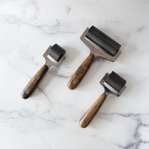 Leather Press Edge Roller | 35mm , 50mm, 100mm | Leather Roller | Leather Glue Laminating Roller | Leather Craft Tools