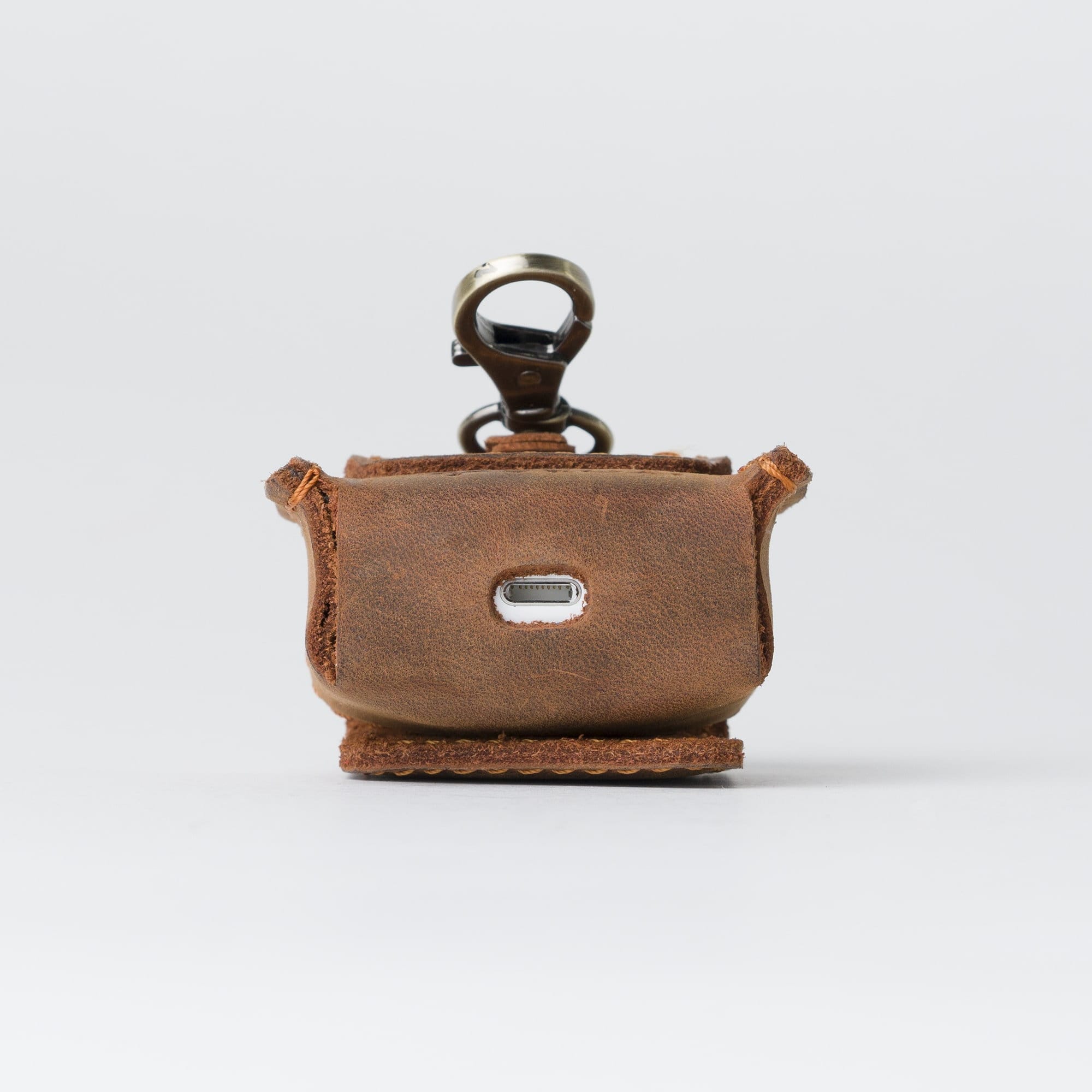 ガルニエ バッグ Leather Airpods Case Brown Gen 2 Gen 3 Pro/ AirPod Holder