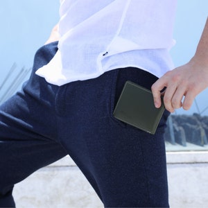 HANDMADE Premium Leather Wallet, Mens Bifold Minimalist Wallet, Groomsmen Wallet Gift, RFID Card Holder, Gift for Him | Edward Green & Brown