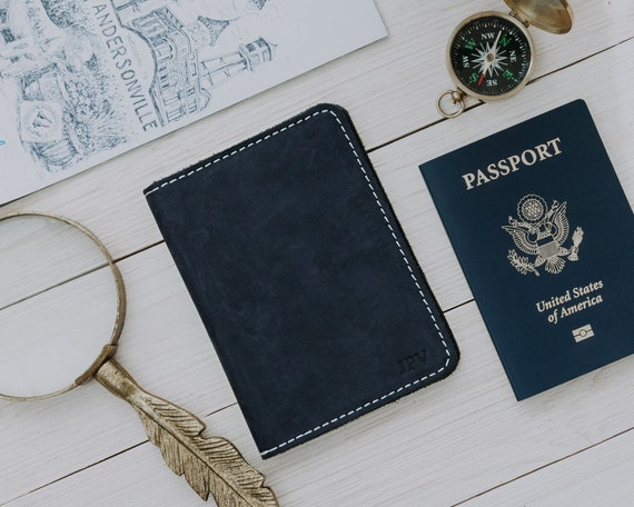 Monogrammed Passport Wallet