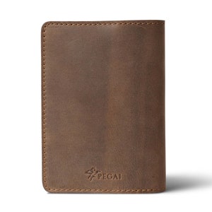 PERSONALIZED Leather Passport Cover/ Passport Holder/ DeKalb Sand Brown zdjęcie 6