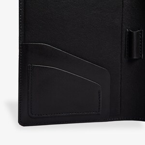 PERSONALIZED Leather Jr Legal Padfolio, Monogrammed Leather Portfolio Cover Custom Corporate Gift For Him Eriksen Charcoal image 6