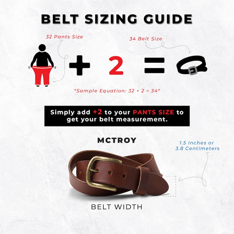PERSONALIZED Full Grain Leather Belt for Men, Engraved Men's Belt, Custom Leather Belt, Waist Belt, Groomsmen Gifts McTroy Rustic Brown image 6