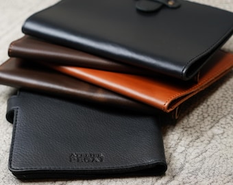 Leather Journal – Full Grain Personalized Notebook, Refillable Writing or Sketchbook, Minimalist Gift for Him or Her | DUPAGE