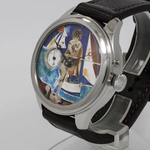 Watch with a Cloisonne enamel dial  with 1907  Vacheron Constantin movement