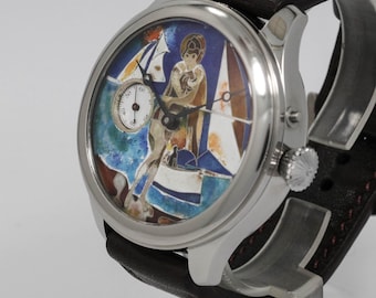 Watch with a Cloisonne enamel dial  with 1907  Vacheron Constantin movement
