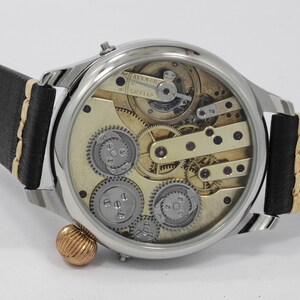 Two train independent jumping second 31 jewels LeCoultre watch movement image 5