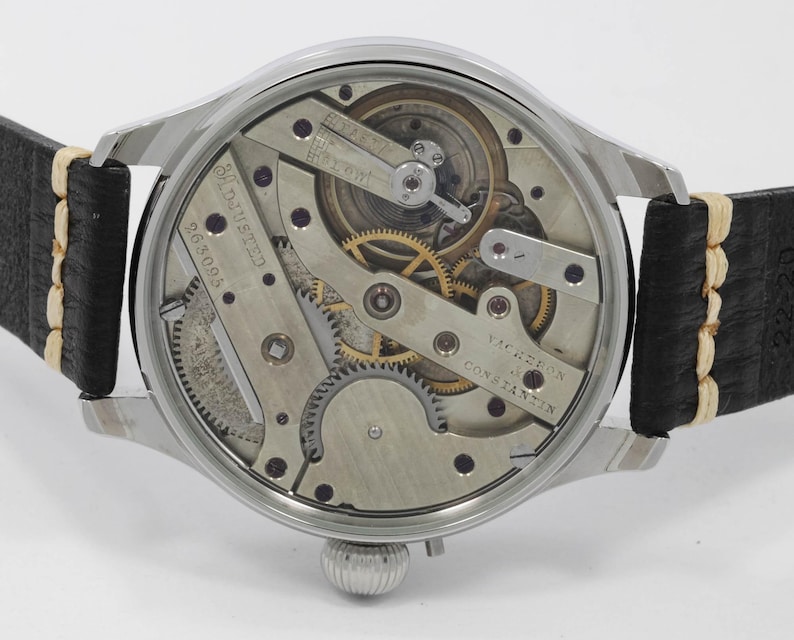 Geweldig herenhuwelijkshorloge met uurwerk Vacheron Constantin uit 1901 afbeelding 6