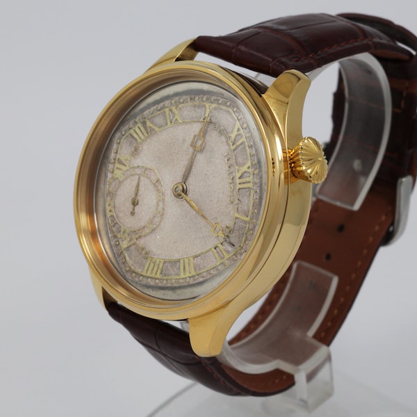 Illinois  Watch USA early 1900s marriage men's watch Mechanical Movement, Metal Dial, Steel Case, Gift for Men's