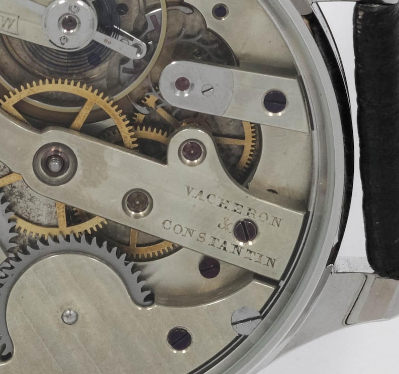 Geweldig herenhuwelijkshorloge met uurwerk Vacheron Constantin uit 1901 afbeelding 8