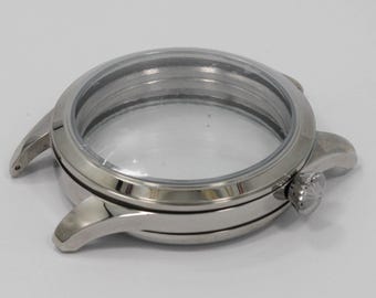 Caja de acero inoxidable para reloj de matrimonio compatible con el movimiento Omega Cal 18LB