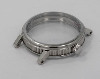 Cassa in acciaio inossidabile per orologio da matrimonio, compatibile con movimento Elgin, Waltham 12s con pendente.