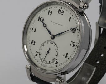 Relógio de casamento masculino incrível com movimento Vacheron Constantin de 1905