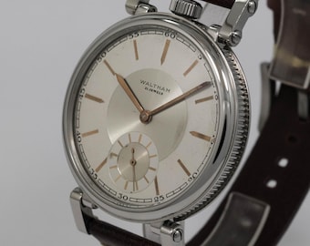 Reloj de matrimonio para hombre American Waltham Riverside 12s 21 joyas Movimiento mecánico, esfera de metal, caja de acero, regalo para hombre