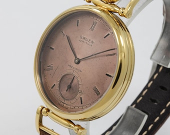 Ehe-Uhr basierte Gruen Präzision Ultra dünne Schweizer machte hochwertige Bewegung, Stahlgehäuse, Geschenk für Männer