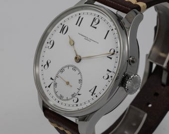 Relógio de casamento masculino incrível com movimento Vacheron Constantin de 1916