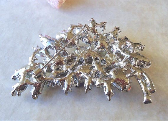 Spilla Da Fiore Con Strass Vintage - Accessorio Elegante Per Abiti, Cappelli E Sciarpe, Regalo Per Donne - Foto 5