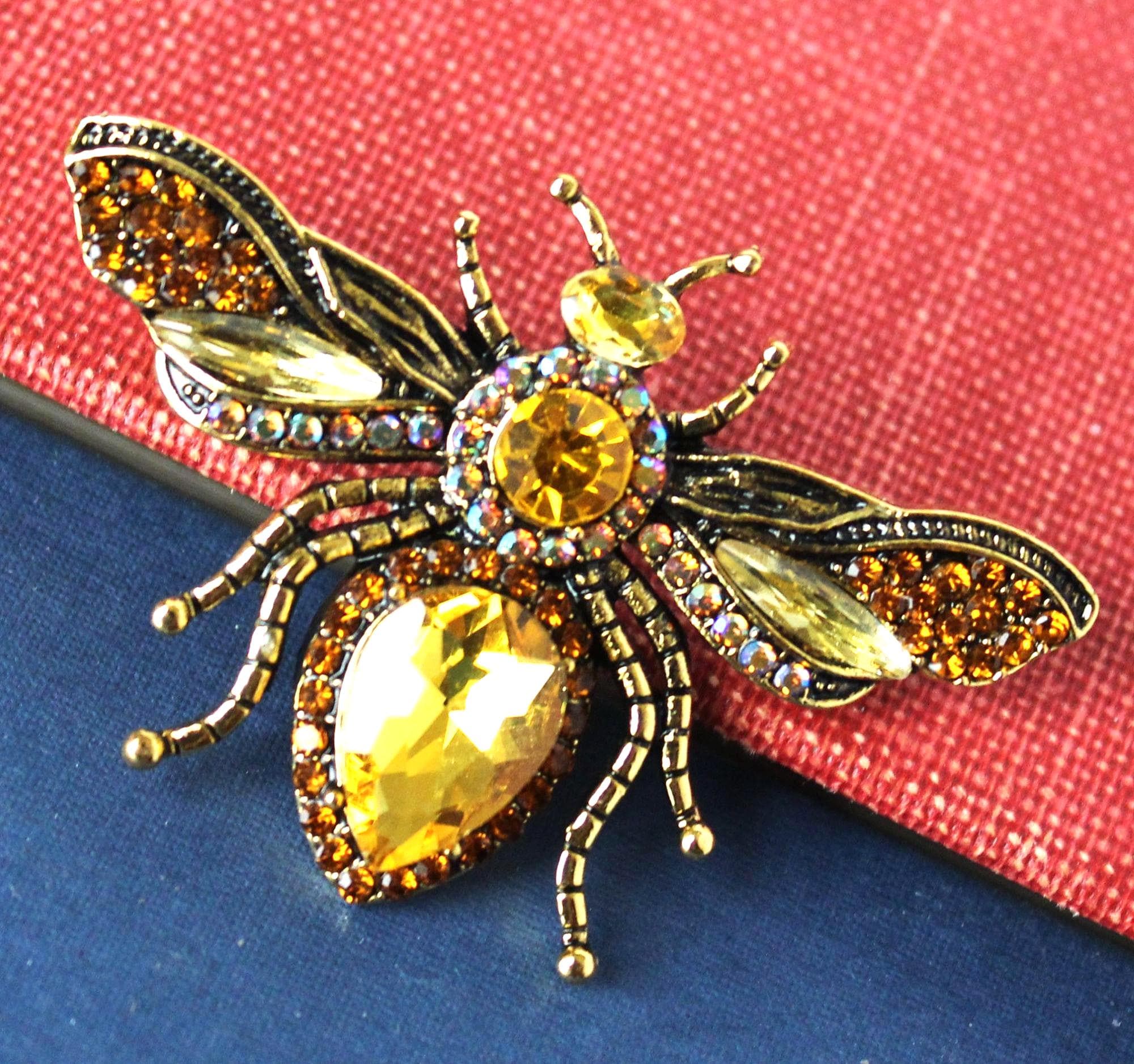 Swarovski Honey Bee - Etsy