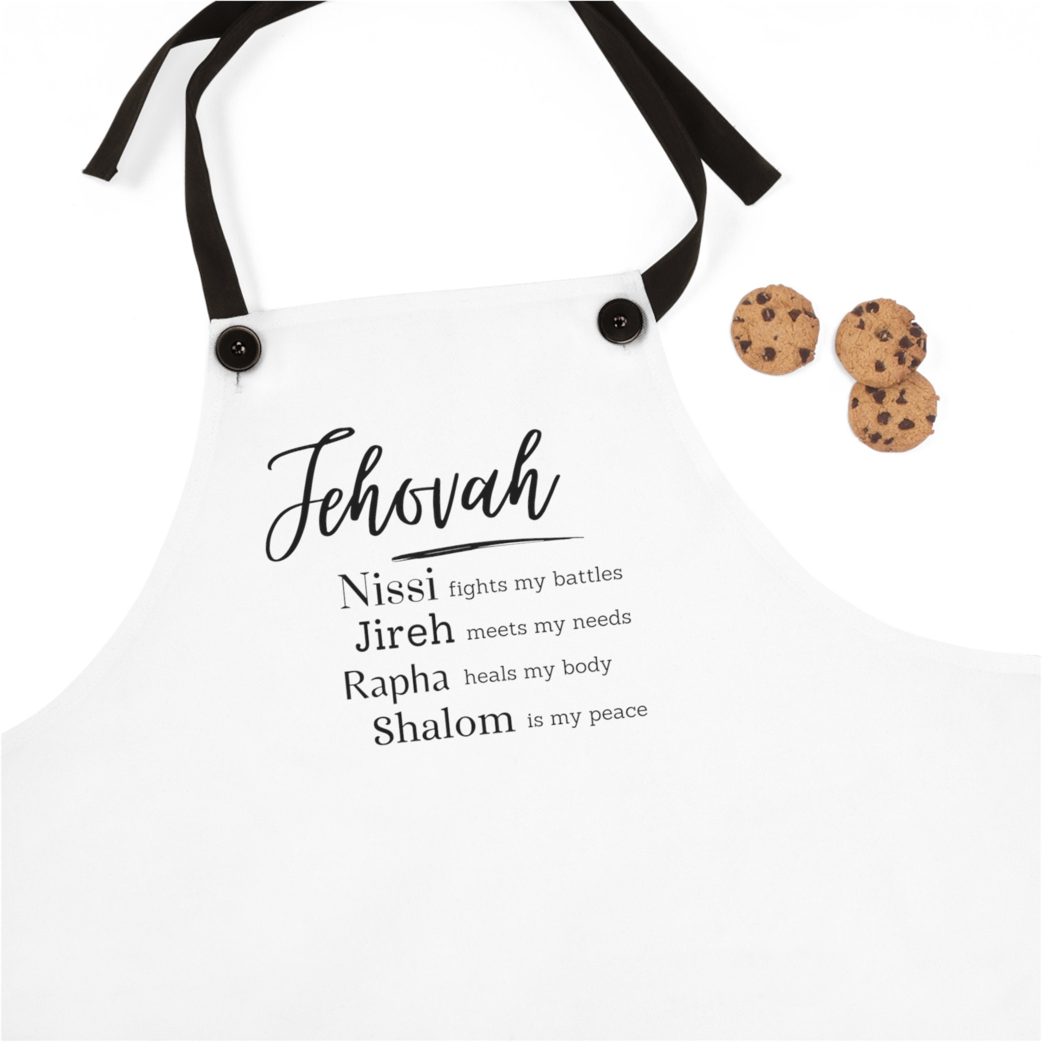 Jehovah Nissi Jireh Rapha Shalom Apron Etsy