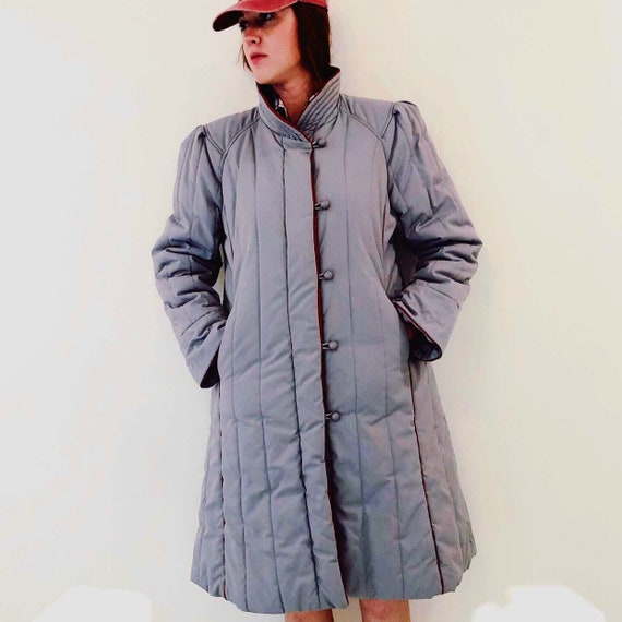Vintage 80s Ms. Freddi Long Puffer Coat