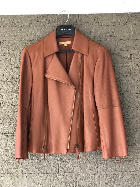 ellen tracy leather jacket