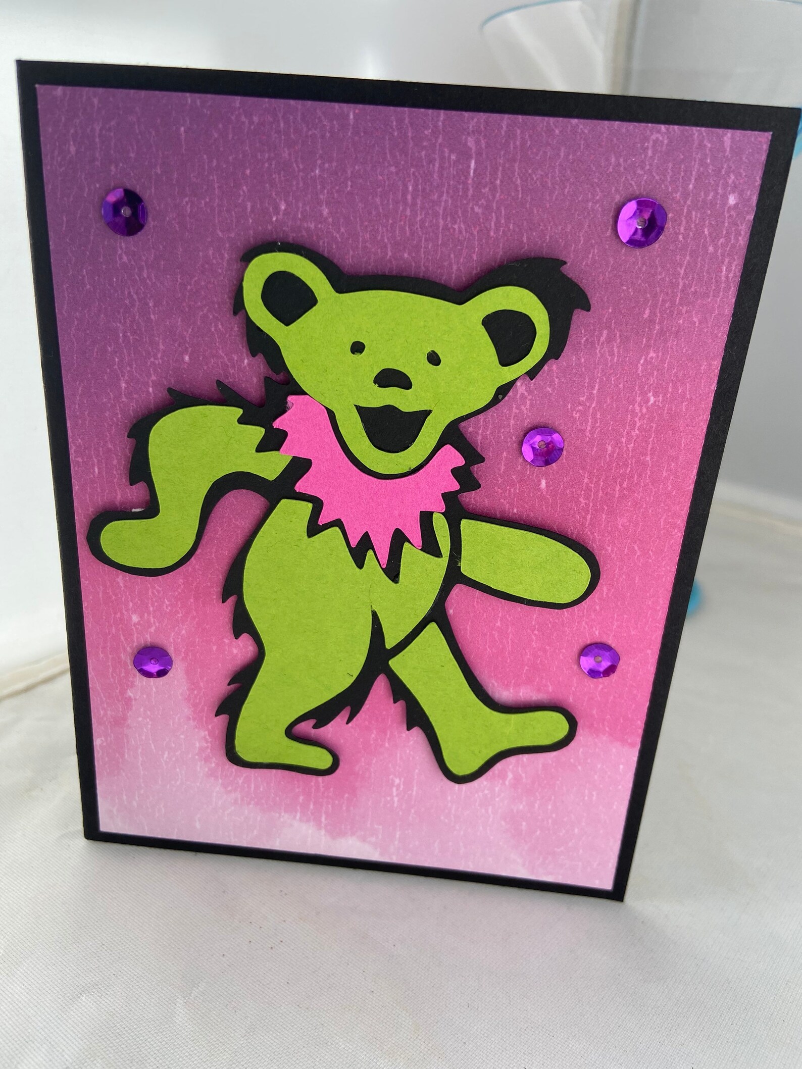 Grateful Dead Dancing Bear Birthday Card | Etsy