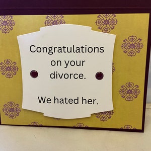 Tarjeta de apoyo al divorcio