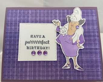 Purrrrrfect Birthday Greeting Card