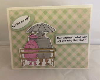 Funny friends birthday greeting card