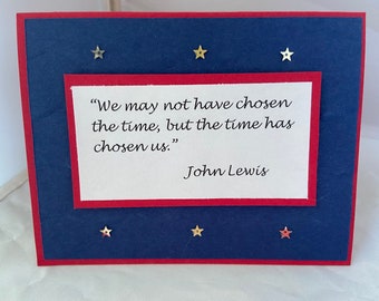 John Lewis quote blank notecard