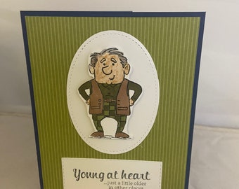 Young at heart - birthday greeting card