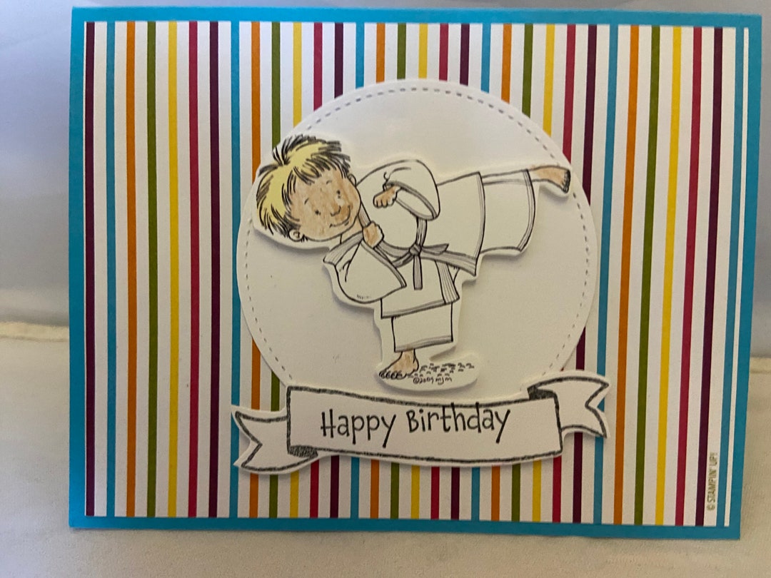 Karate Birthday Card - Etsy