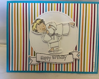 Karate Birthday Card