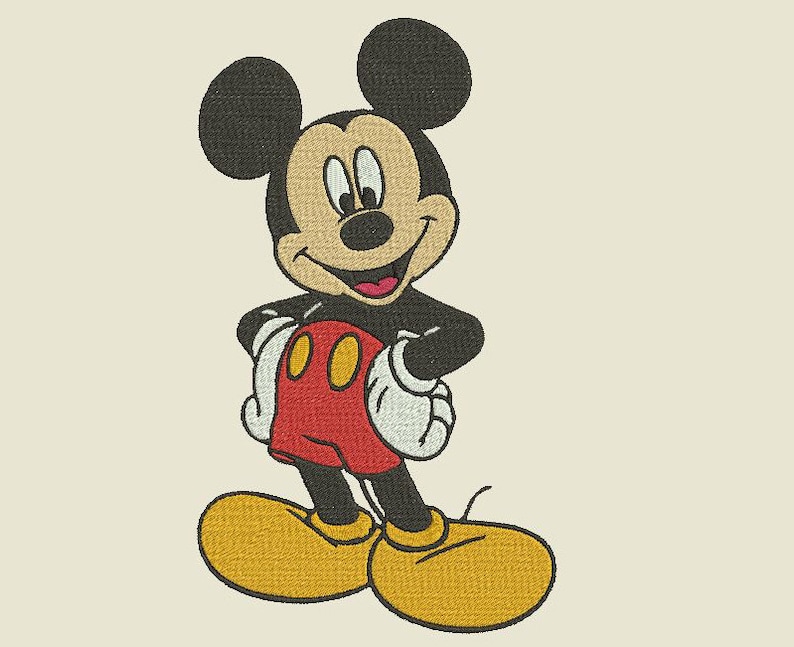 Mickey Mouse Embroidery Design Etsy Australia