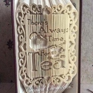 There's Always Time for Tea Combination Book Folding Pattern