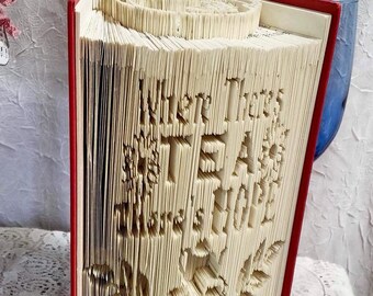 Where There's Tea There's Hope Double Fold Book Folding Pattern