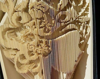 Floral Coiffure Book Folding Pattern