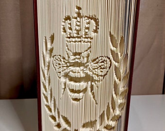 Queen Bee Double Fold Book Folding Pattern