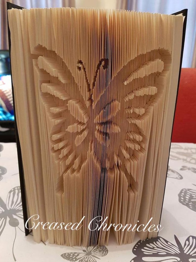 Butterfly Cut and Fold Book Folding Pattern - Etsy