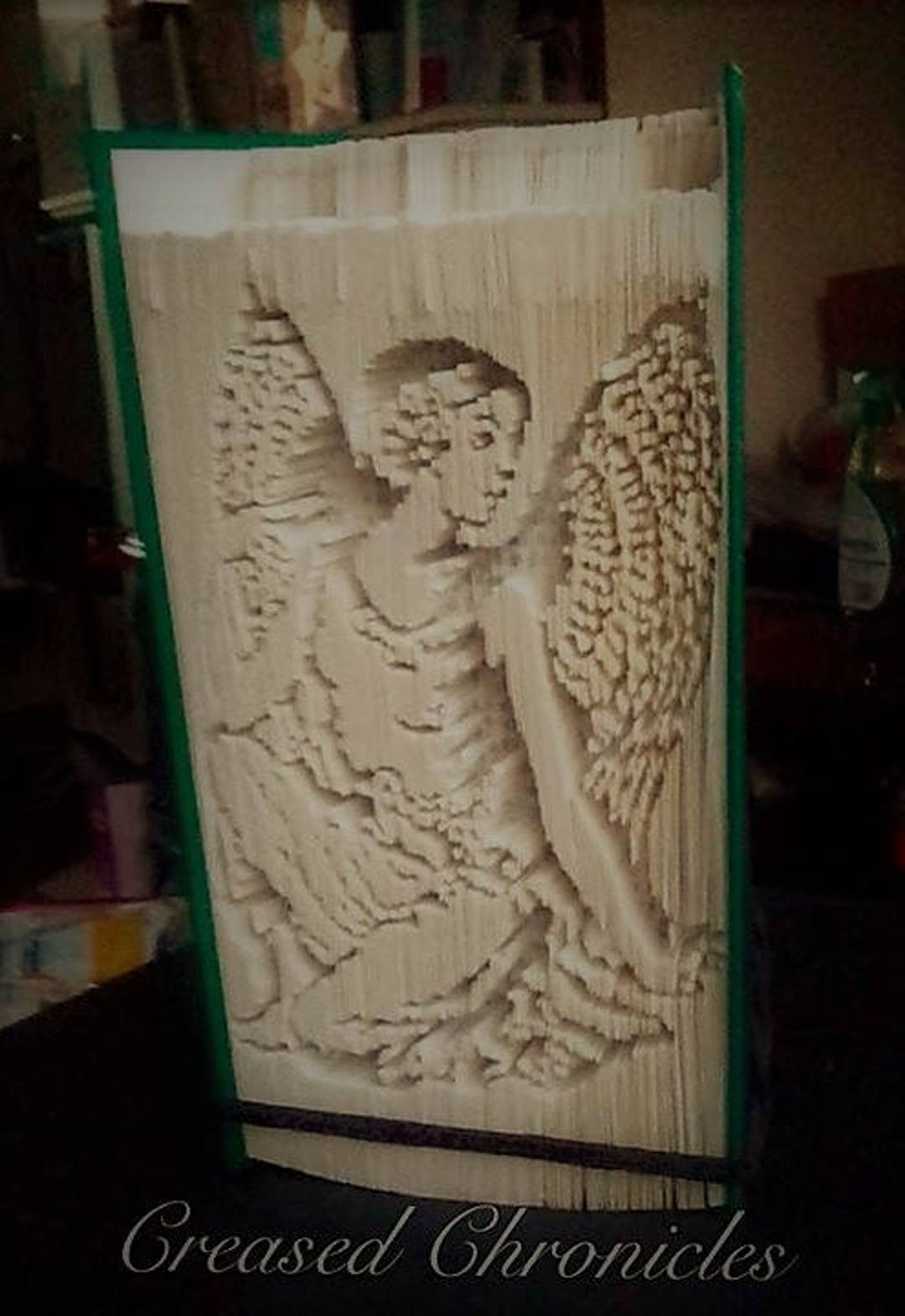 Double Fold Intricate Angel and Cross Cut and Fold Book Folding Pattern ...