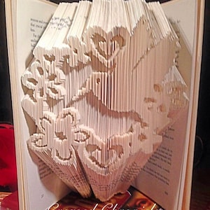 Hummingbird and Flowers Book Folding Pattern