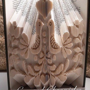 Dutch Birds and Tulips Book Folding Pattern