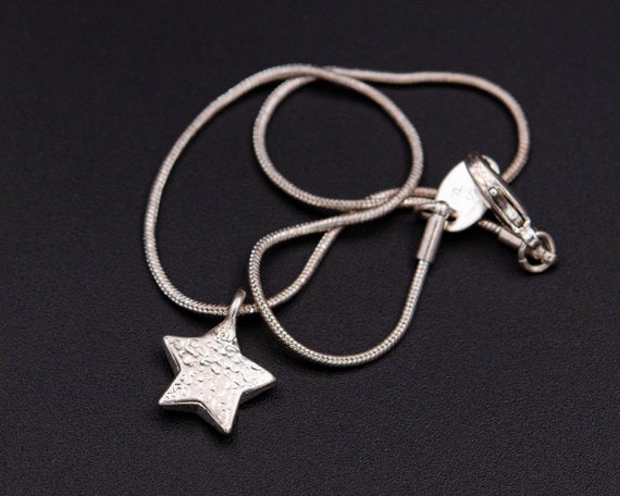 Vintage Avon anklet bracelet Silver star ankle br… - image 7
