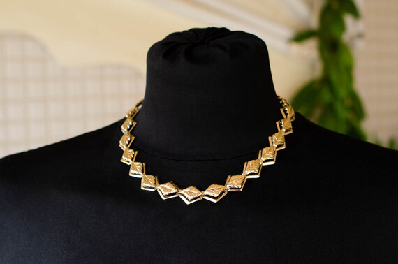 Dainty gold choker Summer necklace Gold layered ch