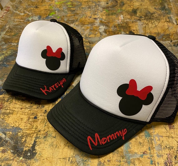 Sombreros Disney Minnie Trucker Gorras de mamá e hijo - Etsy