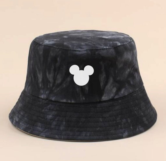 Tie Dye Mickey Head Bucket Hat Grunge 