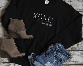 XOXO Gossip Girl T-Shirt or Sweatshirt | Gossip Girl TV Show | Gossip Girl Clothing | Serena and Blair