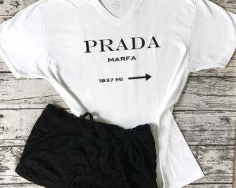 Gossip Girl "Prada Marfa" V-Neck Tee | Gossip Girl TV Show | Blair and Serena