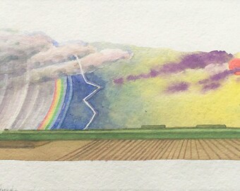 watercolor sky