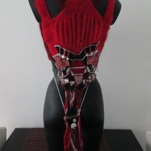 Veste en tricot faite à la main Jewelpièce unique image 1